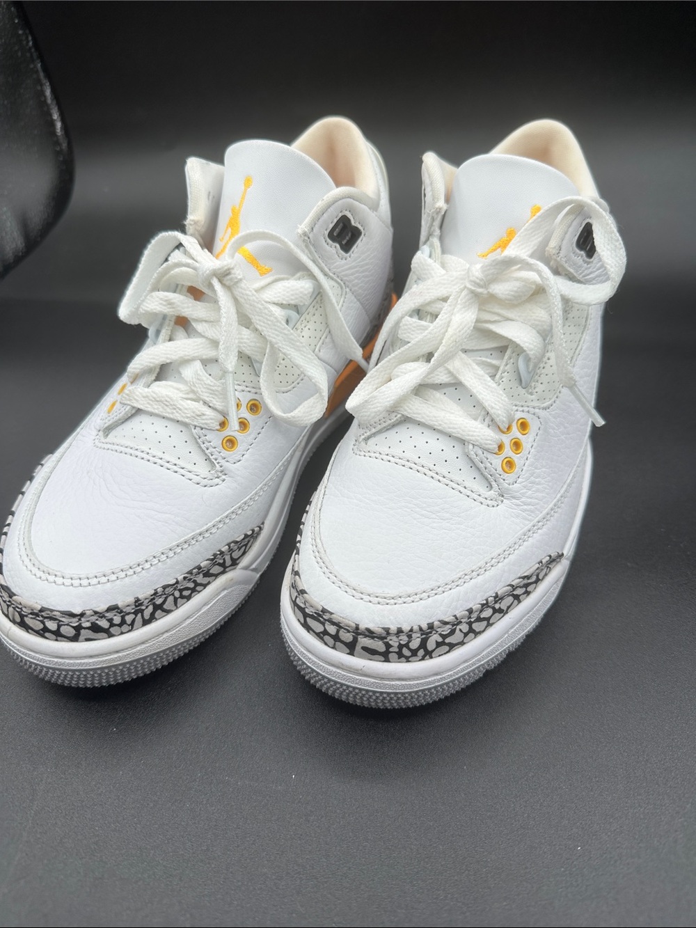 New never worn Nike Jordan White and Yellow Women's Sneakers size 6.5 us 4 UK